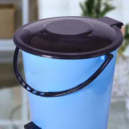 Kuber Industries Blue & Black 2-Pieces Pedal Dustbins With Handle - 5 L Each-33