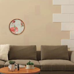 ICRAFT Green & Pink Acacia Wood Royal Elephant Wall Plate - Set of 1-image-83