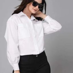Style Quotient White Boxy Fit Shirt-46
