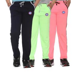 Vimal Jonney Kids Multicolor Mid Rise Trackpants - Pack of 3-image-89