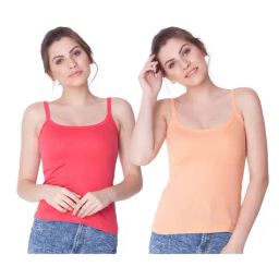 Dollar Missy Orange & Coral Camisole Pack of - 2-image-84