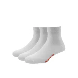 Peter England White Cotton Socks (Pack of 3)-picture-1
