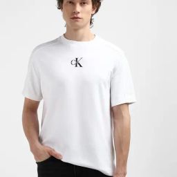 Calvin Klein White Cotton Regular Fit Sweatshirt-47