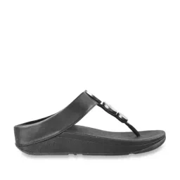 FitFlop Women's Black Thong Wedges-image-93