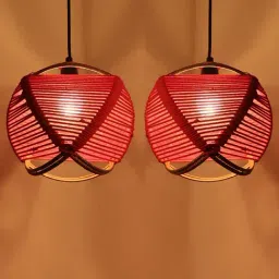 ExclusiveLane Gold Iron Goblet Pendant Lamp - Set of 2-image-72