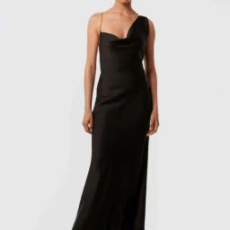 Forever New Black Plain Dress-image-55