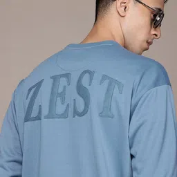The Roadster Lifestyle Co. Applique Detail Relaxed Fit Sweatshirt-image-81