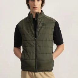 Lindbergh Olive Regular Fit Quilted Jacket-picture-11
