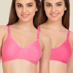 Tweens Pink Non Padded Bra (Pack Of 2)-image-1