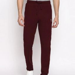 Van Heusen Athleisure Regular Fit Smart Tech Easy Stain Release Solid Trackpants - Cabernet image 1