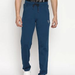 Van Heusen Athleisure Regular Fit Smart Tech Easy Stain Release Solid Trackpants - Seaport image 1