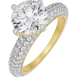 Emori 18k Yellow Gold & Diamond Drizzle Band Ring-image-89