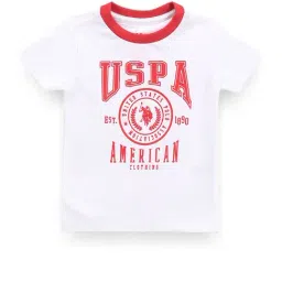 U.S. Polo Assn. Kids White Printed T-Shirt-picture-39