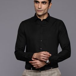 Louis Philippe Men Super Slim Fit Formal Premium Pure Cotton Shirt-image-80