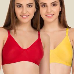 Tweens Red & Yellow Non Padded Bra (Pack Of 2)-image-76