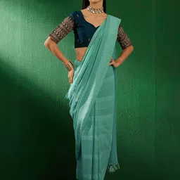 Maroosh Striped Banarasi Saree-picture-26