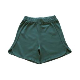 ZACH &KIKI Girls Green Cotton Solid Shorts-image-97
