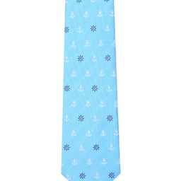 Tossido Blue Woven Design Broad Tie-image-54