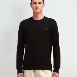 Arrow Sport Black Cotton Regular Fit Sweatshirt-image-52