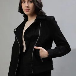Iconic Black Regular Fit Jacket-picture-24
