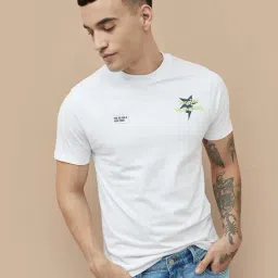Fame Forever By Lifestyle White Cotton Regular Fit Printed T-Shirt-picture-32