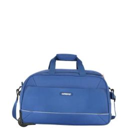 American Tourister Poler Navy Blue Medium Duffle Trolley Bag-image-16