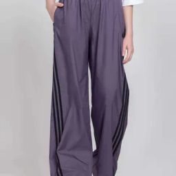 adidas Purple Striped Track Pants-image-52