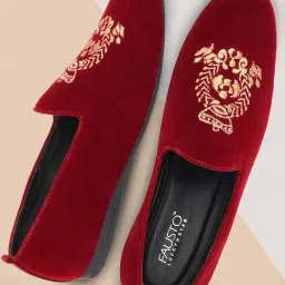 Fausto Men's Red Casual Loafers-image-29