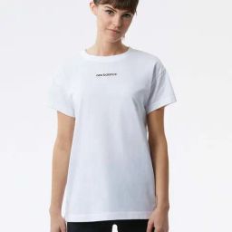 New Balance White Printed Sports T-Shirt-image-62