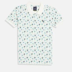 Allen Solly Junior Boys White Printed Polo T-Shirt-image-95