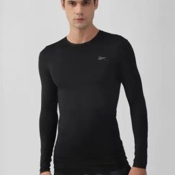 Reebok Black Slim Fit Sports T-Shirt-picture-5