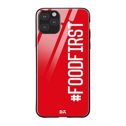 DailyObjects Red & White Food First iPhone 11 Pro Max Glass Case-56