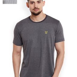 VIMAL Pack of 2 Grey Pure Cotton T-shirts-image-86