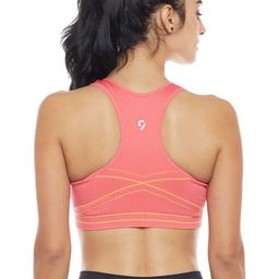 C9 AIRWEAR Women Pink Printed Non-Wired Lightly Padded Racerback Sports Bra PZ2223_PINK-17