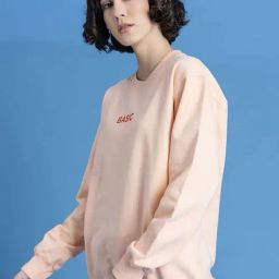 Lounge Dreams Peach Plain Sweatshirt-image-48