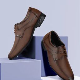 Paragon Men's Tan Derby Shoes-image-58