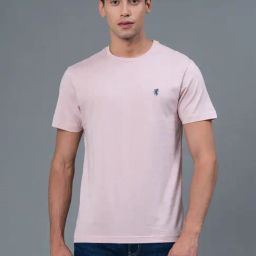 Red Tape Light Pink Cotton Regular Fit T-Shirt-image-84