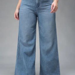 Miss Chase A+ Blue Flare Fit Jeans-image-74