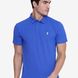 Red Tape Dark Blue Cotton Regular Fit Polo T-Shirt-image-57