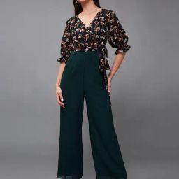 Miss Chase Green Floral Print Jumpsuit-image-40