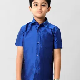 Ramraj Boys Blue Shirt-image-1