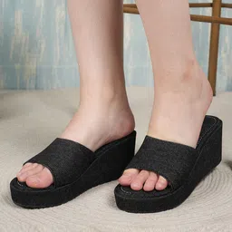 DressBerry Embellished Wedge Mules-45