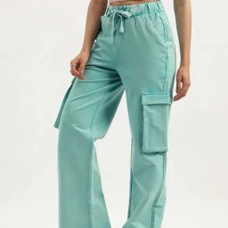 United Colors of Benetton Green Cargos-image-62