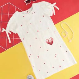 Akkriti by Pantaloons Kids White Embroidered Dress-picture-46