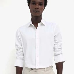Rare Rabbit White Regular Fit Solid Shirt-image-17