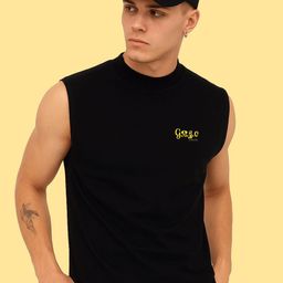GSPO Cotton Round Neck Gym Vest Y-V-GSPO-BLACK-image-90