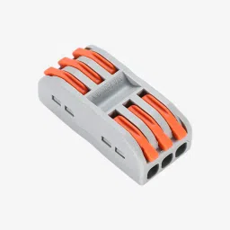 CH-813 0.08–2.5mm² SPL-3 Pole Wire Connector with Spring Lock Lever for 3-Wire Line Connection - 220V, 32A image 3