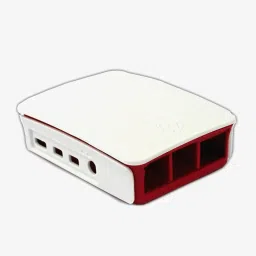 Raspberry Pi 4 Case Enclosure Official Red & White image 1