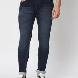 AngelFab Men Jean Skinny Fit High-Rise Light Fade Cotton Denim Jeans-picture-45