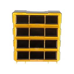 Alkon ACO12PTL Component Organiser With Drawers Small Parts Storage, Multiple Drawers-12 Pockets – Polypropylene image 1